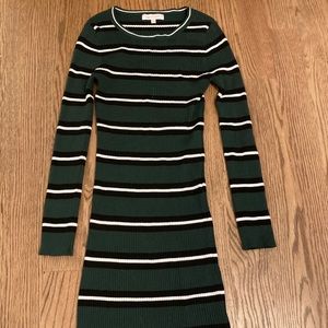 Blue ivy tight long sleeve striped dress size XL